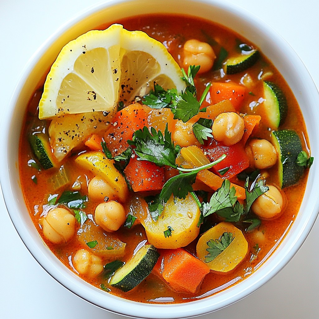 Moroccan Chickpea Stew Flavorful and Hearty Meal