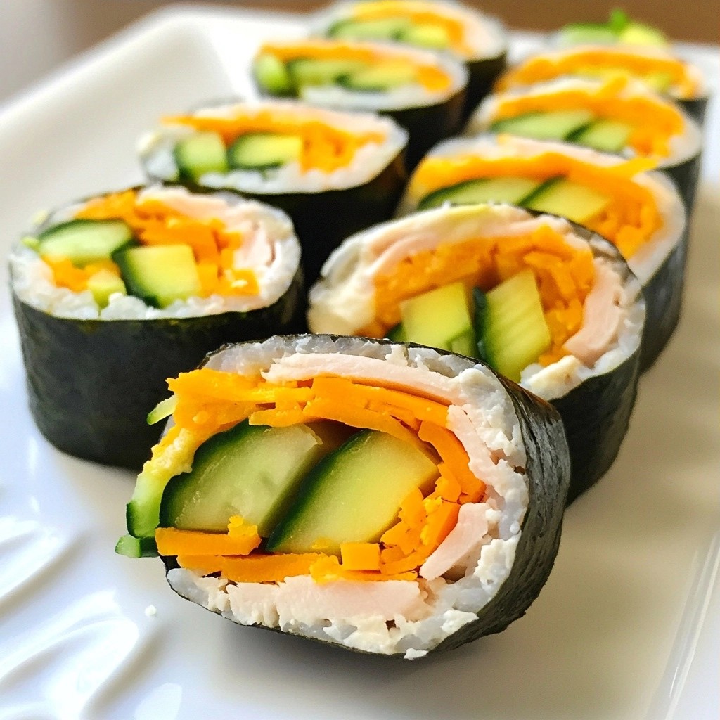 Fun Kids Turkey and Cheese Sushi Rolls Recipe