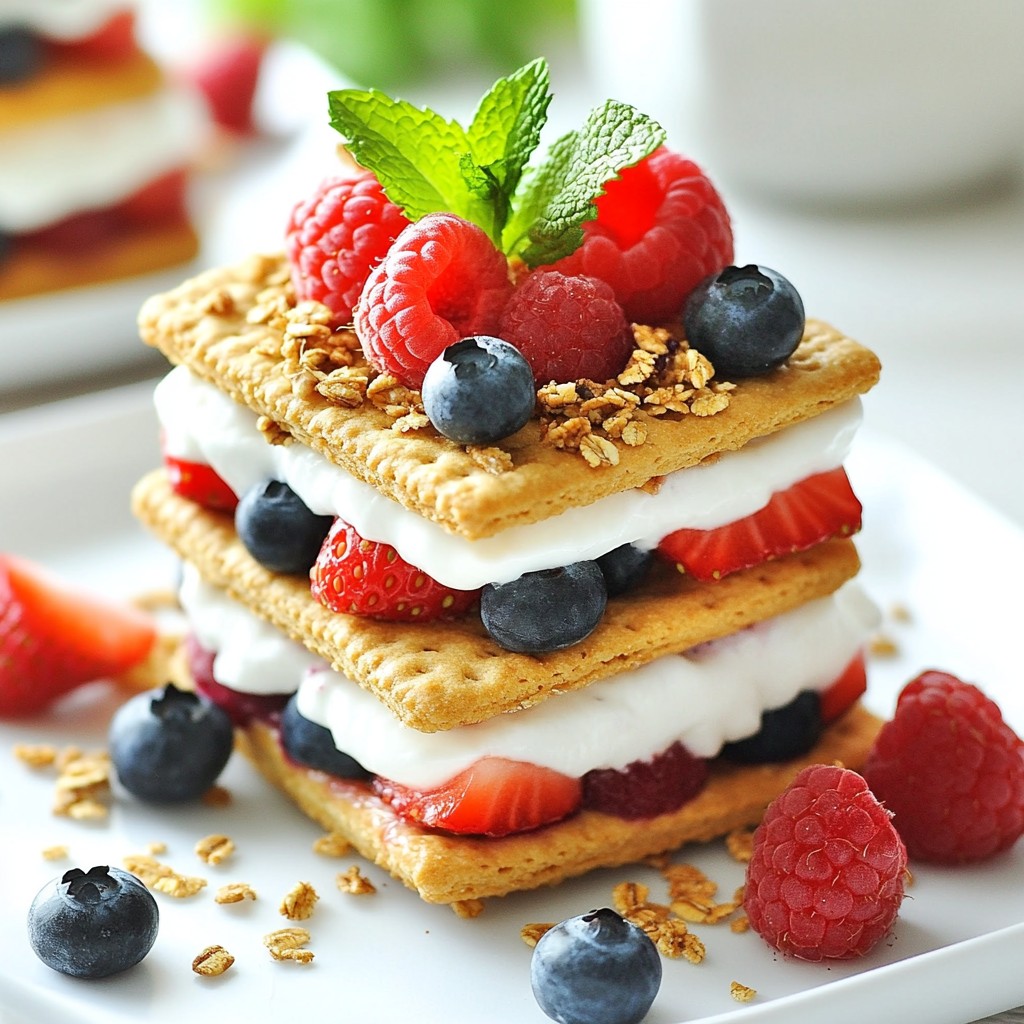 Sweet Kids Yogurt Berry Graham Crackers Delight