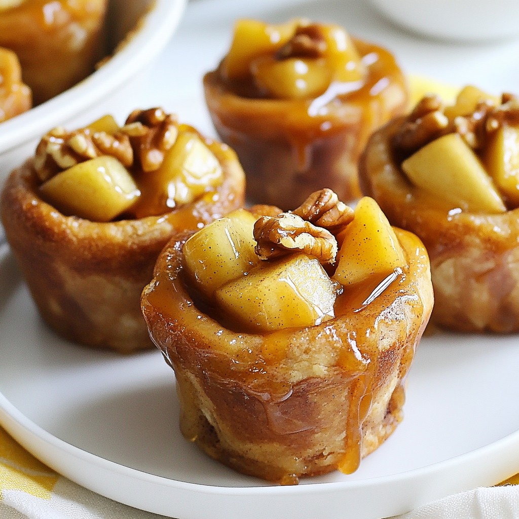 Cinnamon Roll Apple Pie Cups Cozy Dessert Delight