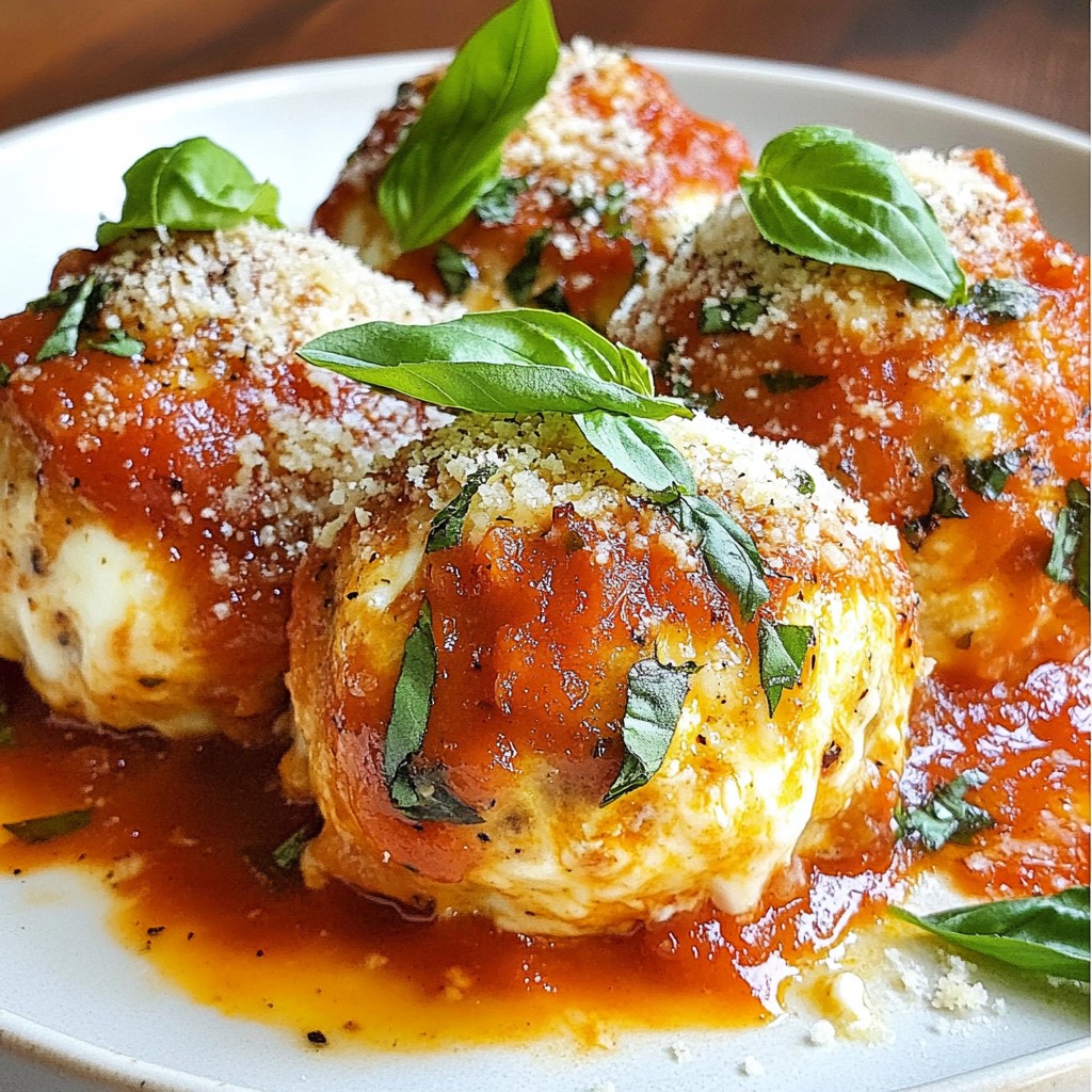 Chicken Parmesan Meatballs Flavorful and Easy Dish