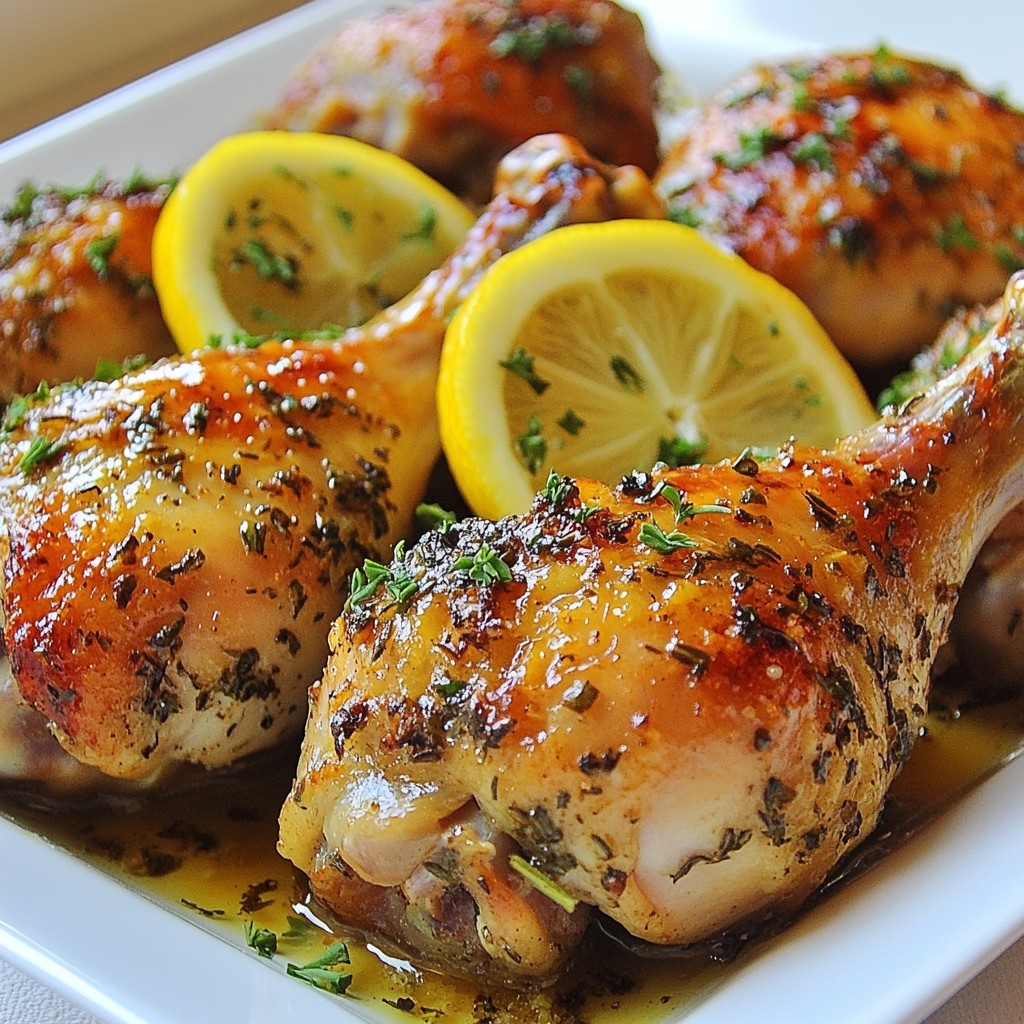 Savory Kid-Friendly Herb Roasted Chicken Legs Recipe