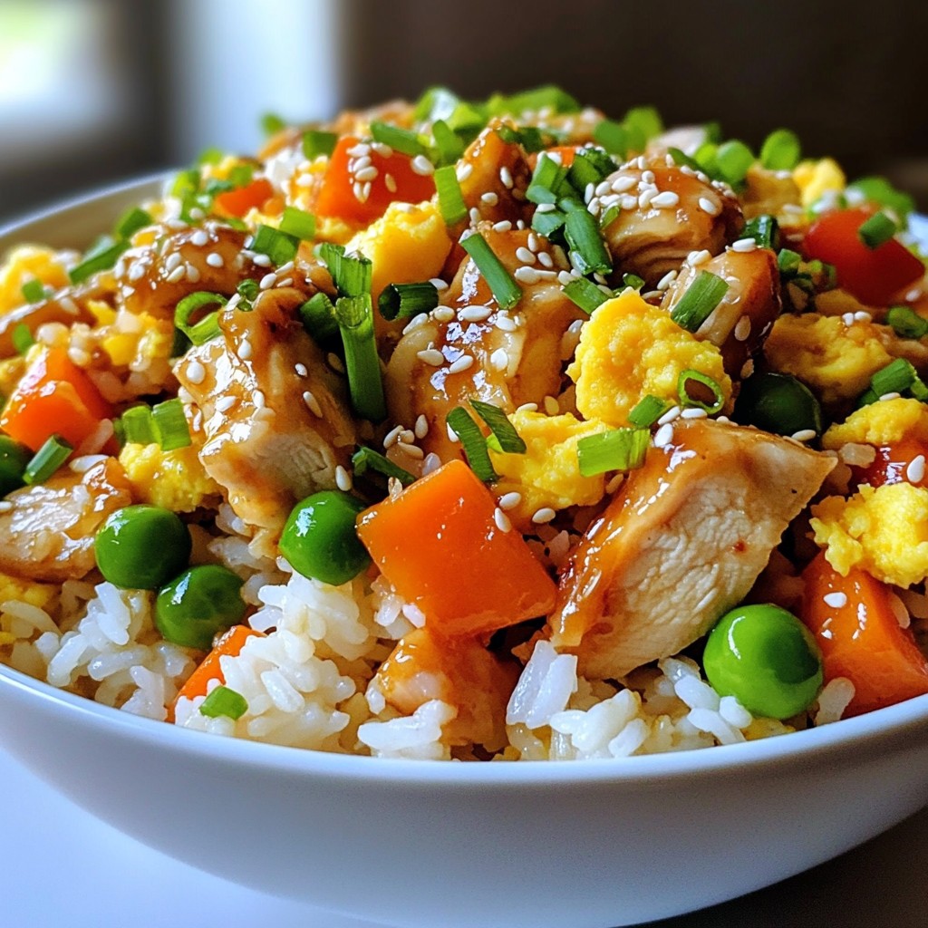 Teriyaki Chicken Fried Rice Tasty Dinner Delight