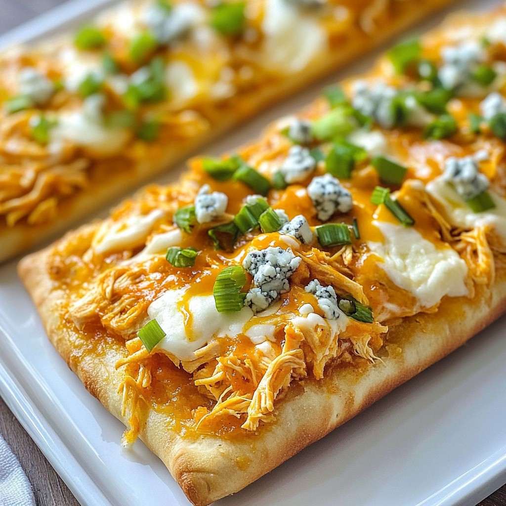 Buffalo Chicken Flatbread Flavorful Dinner Delight