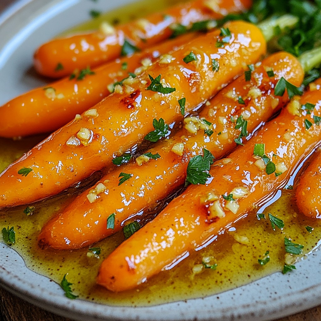 Honey Garlic Glazed Carrots Flavorful Side Dish Recipe