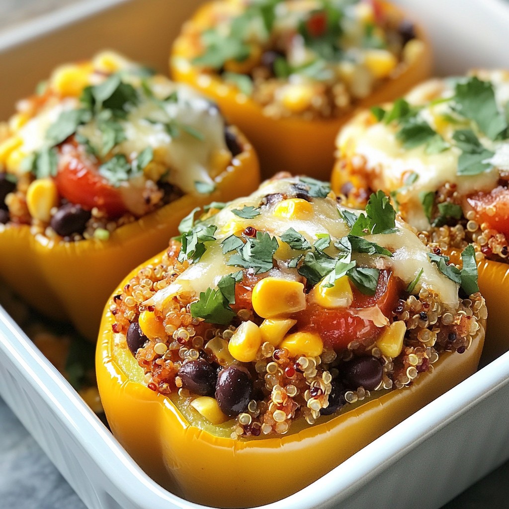 Southwest Quinoa Stuffed Peppers Flavorful Healthy Meal