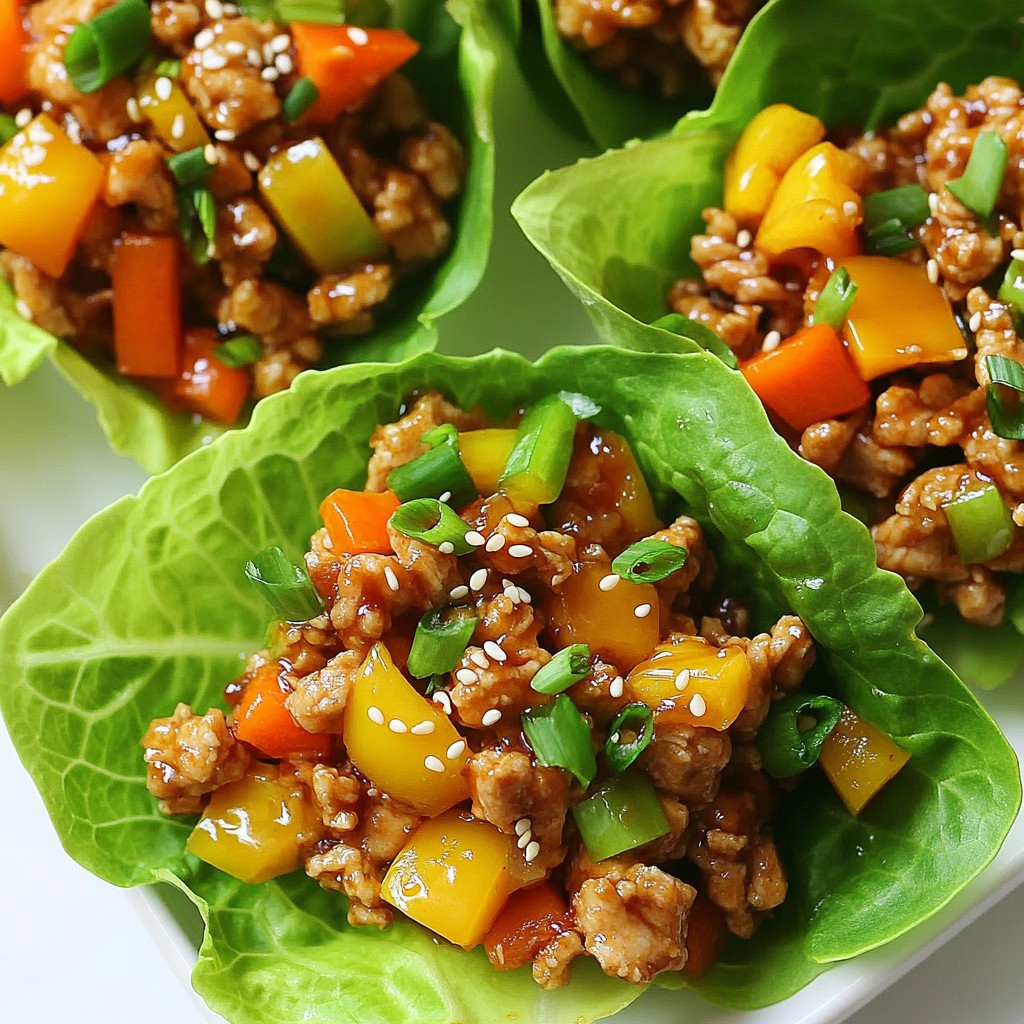 Teriyaki Chicken Lettuce Cups Flavorful and Easy Meal