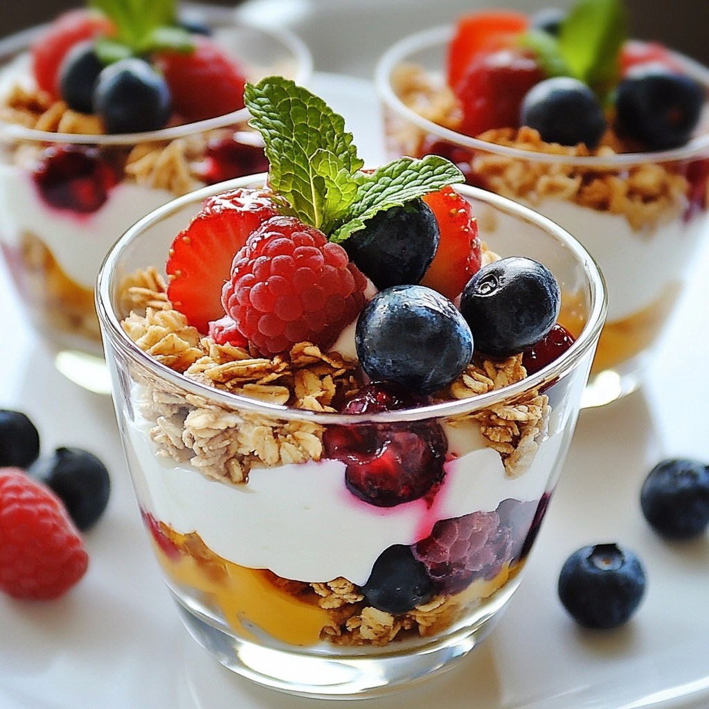 Sweet Kid-Friendly Berry Yogurt Parfaits Delight