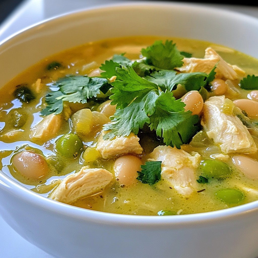 Creamy White Chicken Chili Flavorful and Comforting Dish