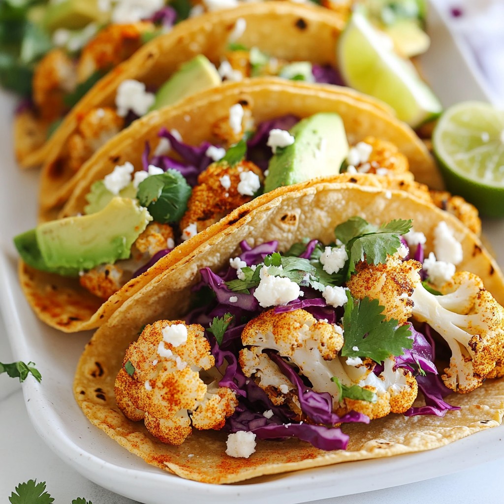 Roasted Cauliflower Tacos Flavorful and Easy Recipe