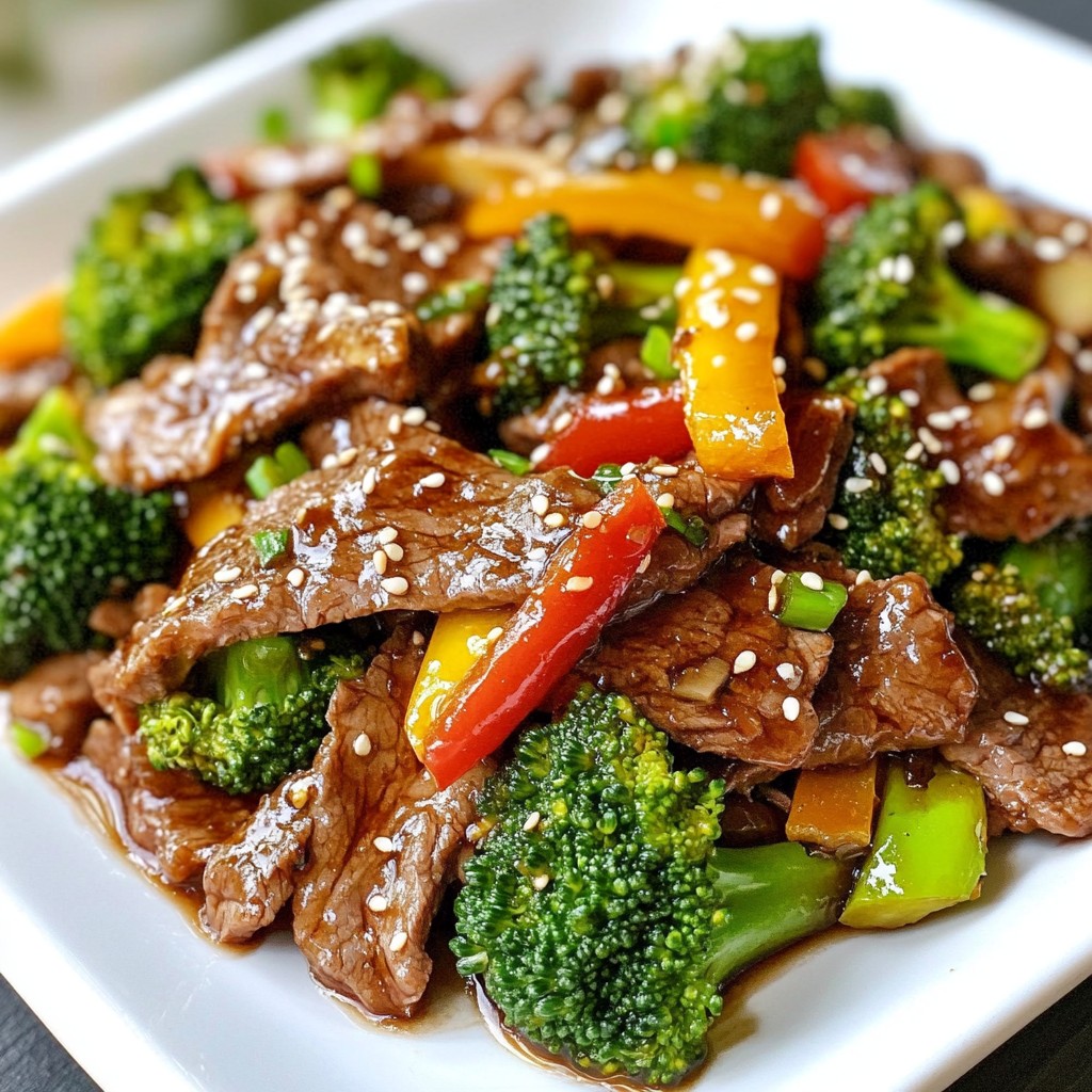 Beef and Broccoli Stir Fry Tasty and Quick Meal