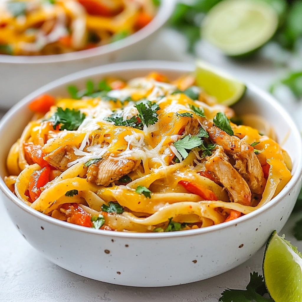 Chicken Fajita Pasta Flavorful and Easy Dinner Idea