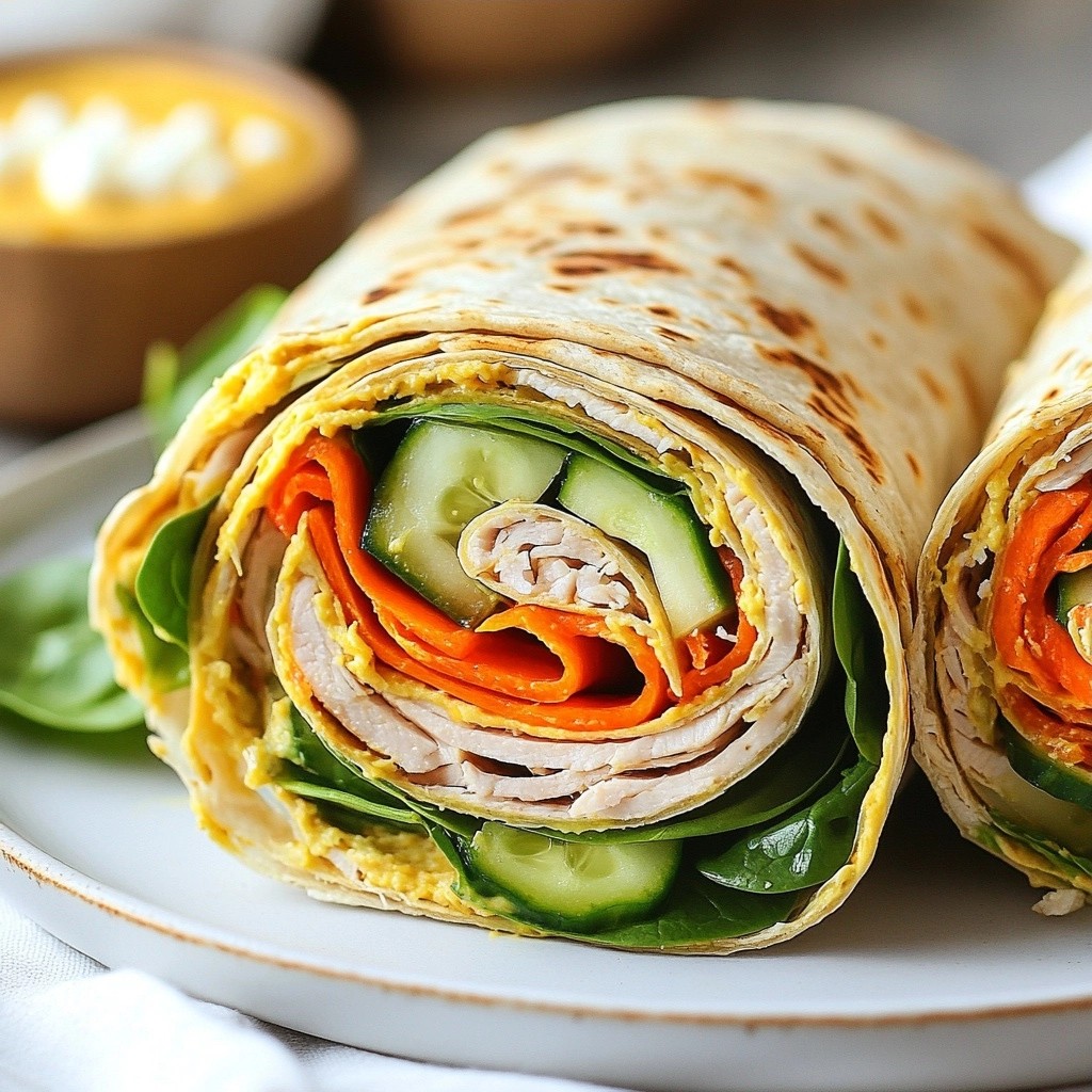 Nutritious Kid-Friendly Turkey and Hummus Wraps Recipe