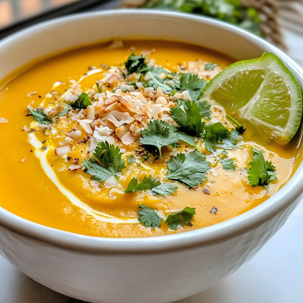 Coconut Curry Sweet Potato Soup Flavorful and Easy
