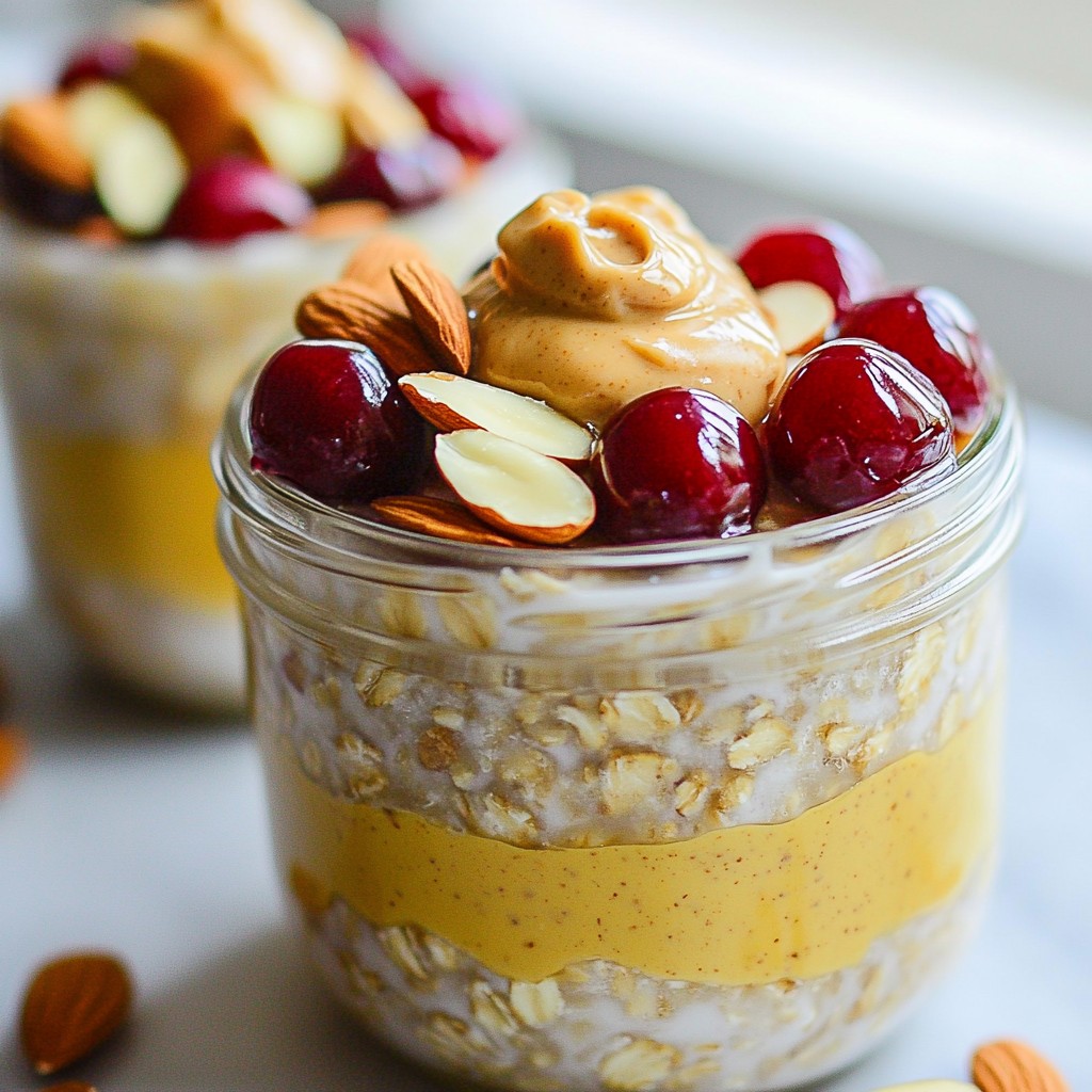 Cherry Almond Overnight Oats Energizing Breakfast Choice