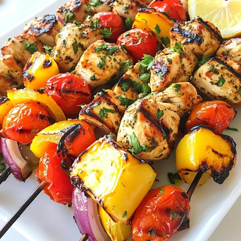 Savory Kid-Friendly Herb Grilled Chicken Kabobs Delight