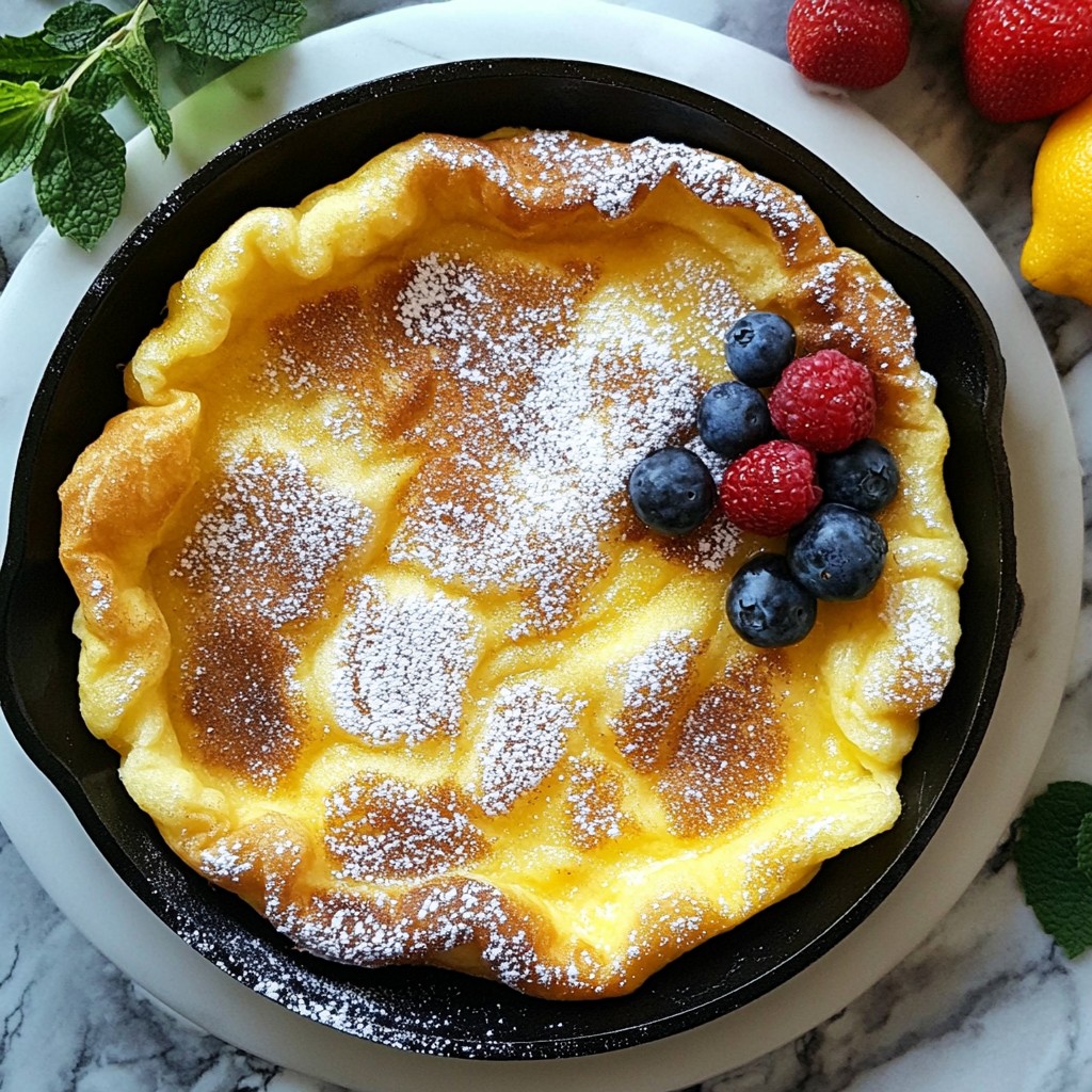 Cinnamon Sugar Dutch Baby Pancake Delightful Recipe
