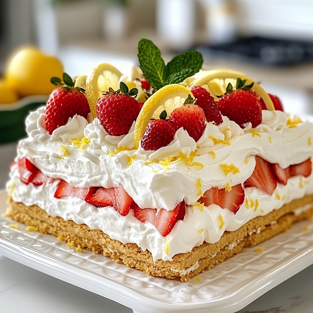 Strawberry Shortcake Icebox Cake Delightful and Easy