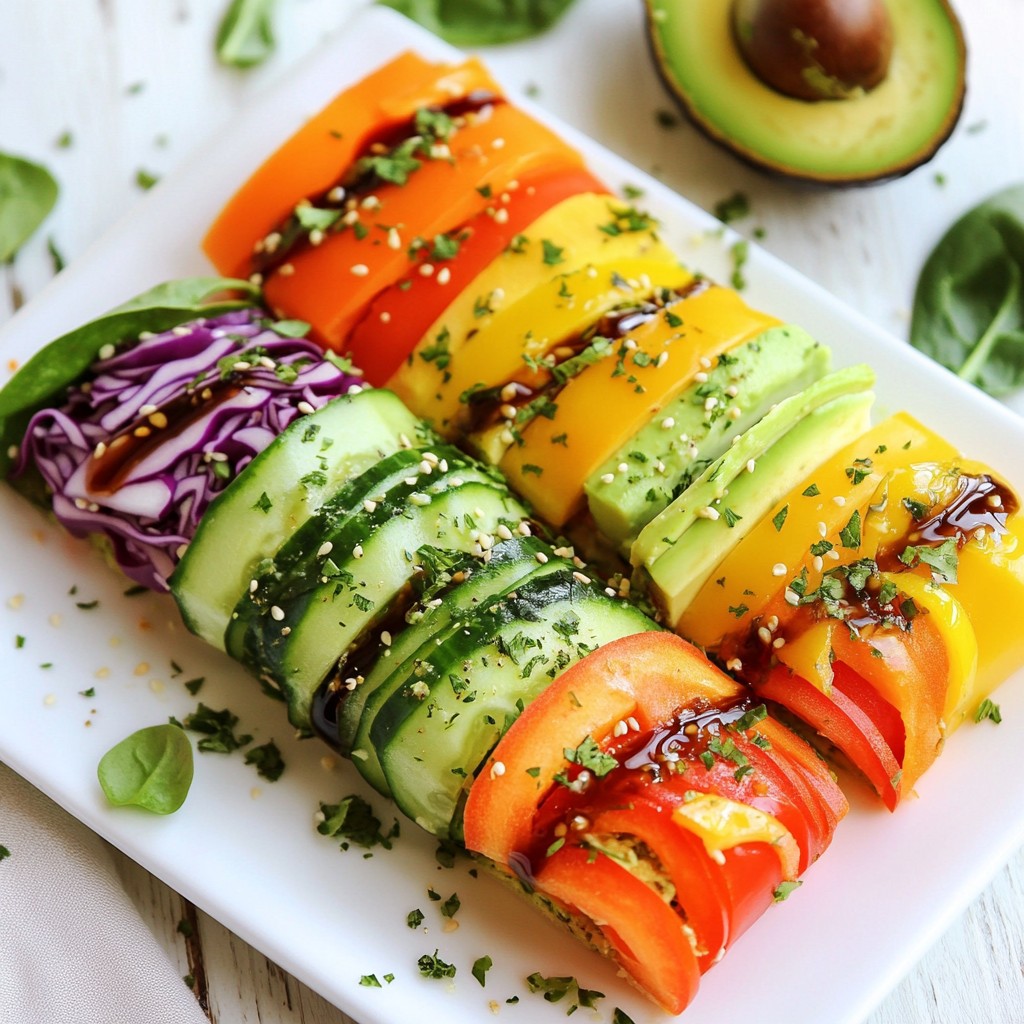 Crunchy Kids Rainbow Veggie Wraps for Healthy Fun