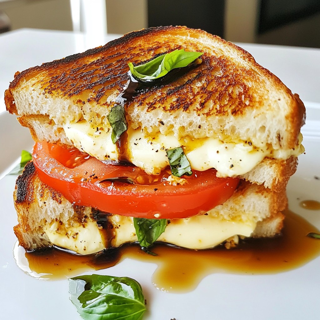 Caprese Grilled Cheese Sandwich Simple Flavor Fix