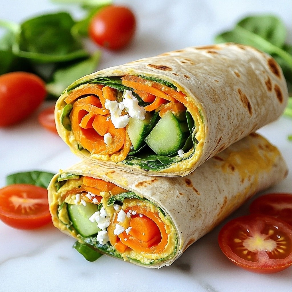 Nutritious Kids-Friendly Veggie and Hummus Wraps Recipe