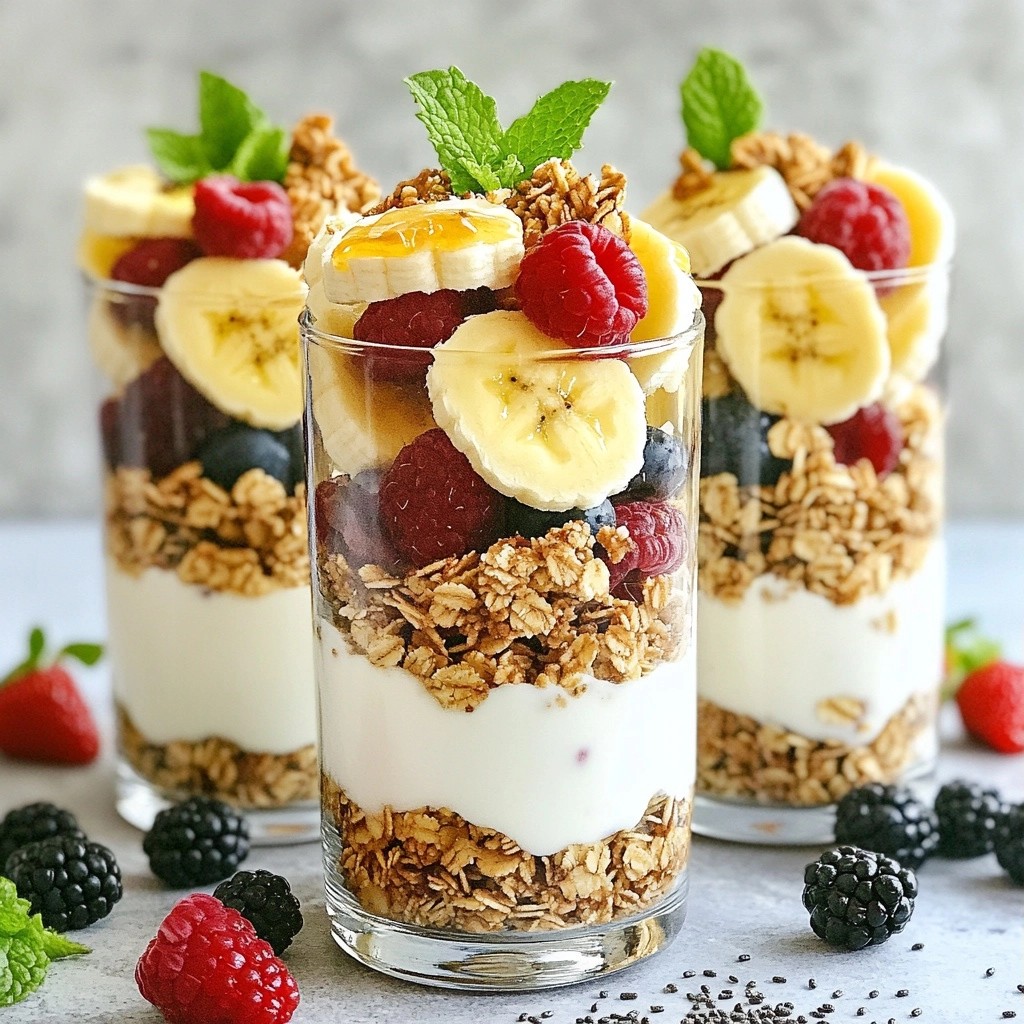 Sweet Kids-Friendly Granola and Yogurt Parfaits Delight