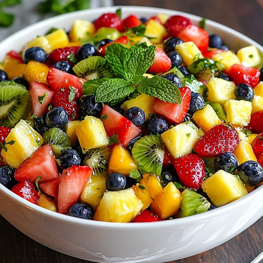 Honey Lime Fruit Salad Refreshing and Simple Recipe