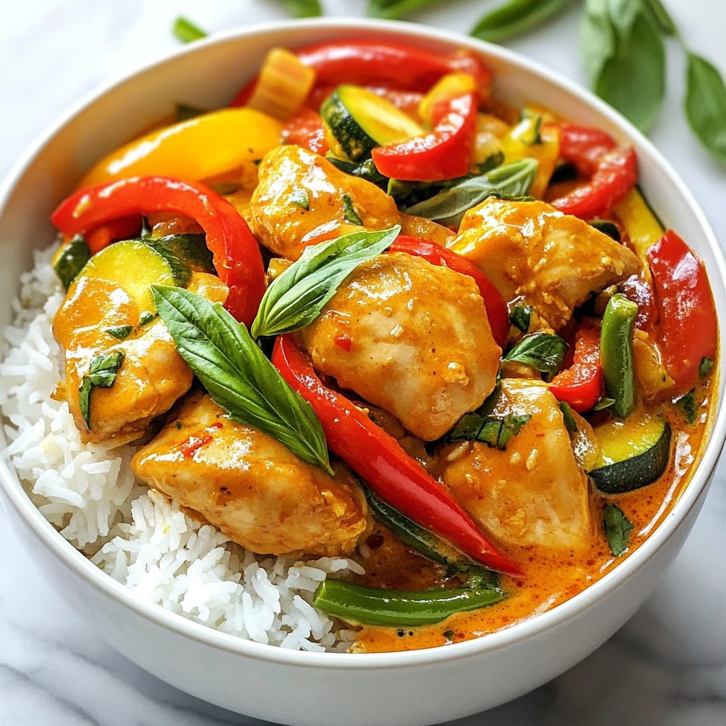 Thai Red Curry Chicken Flavorful Home-Cooked Meal