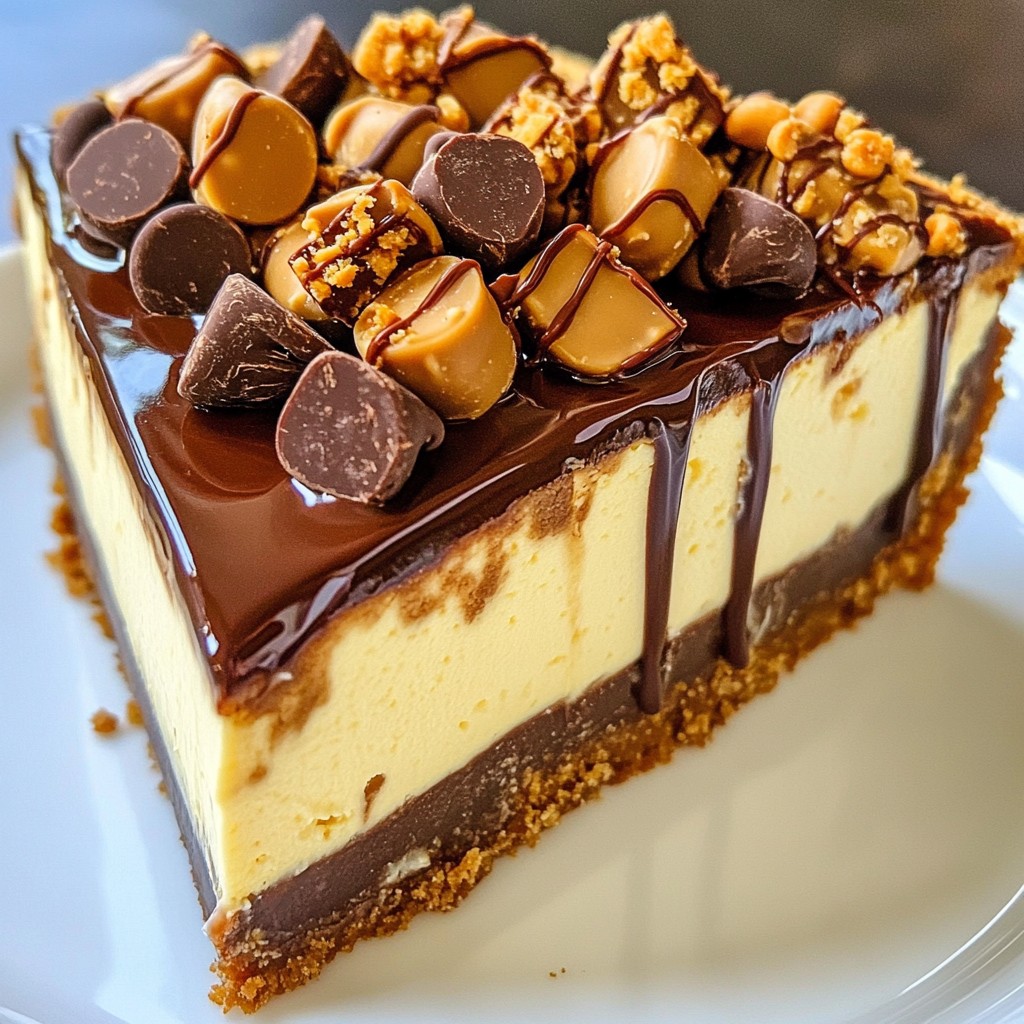 Peanut Butter Cup Cheesecake Delightfully Creamy Treat