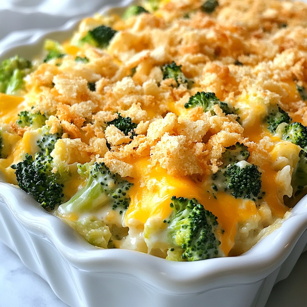 Cheesy Picky Eater Broccoli Casserole Delight