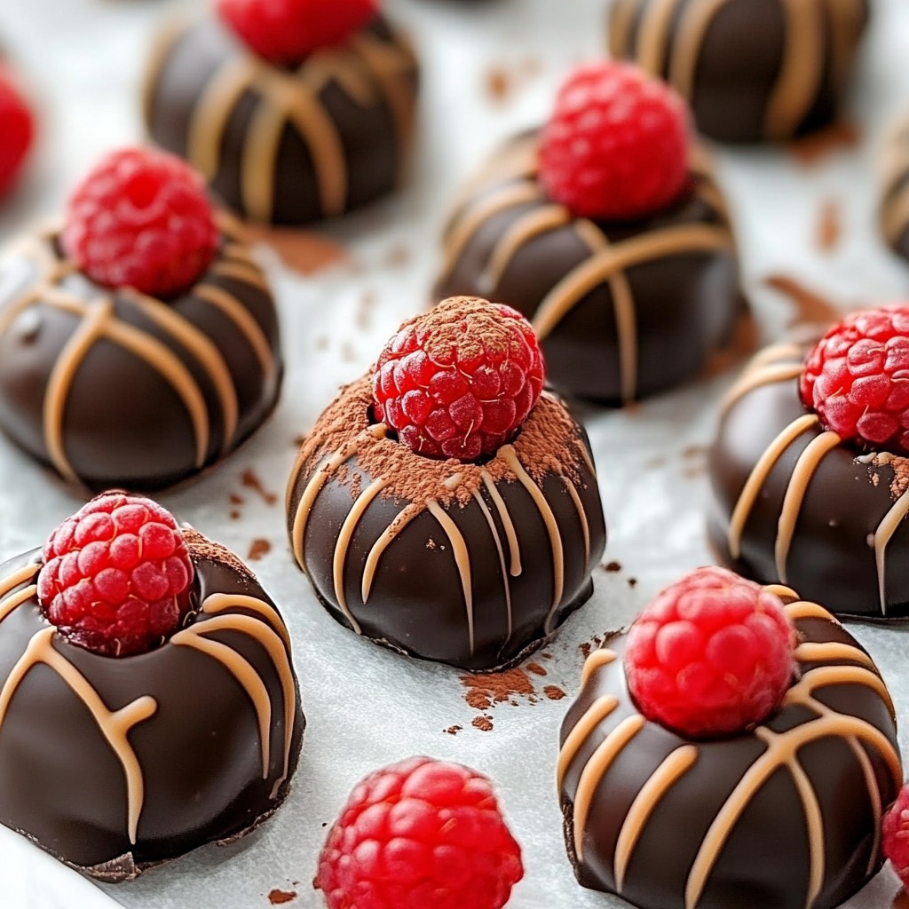 Chocolate Covered Raspberry Truffles Delightful Treat
