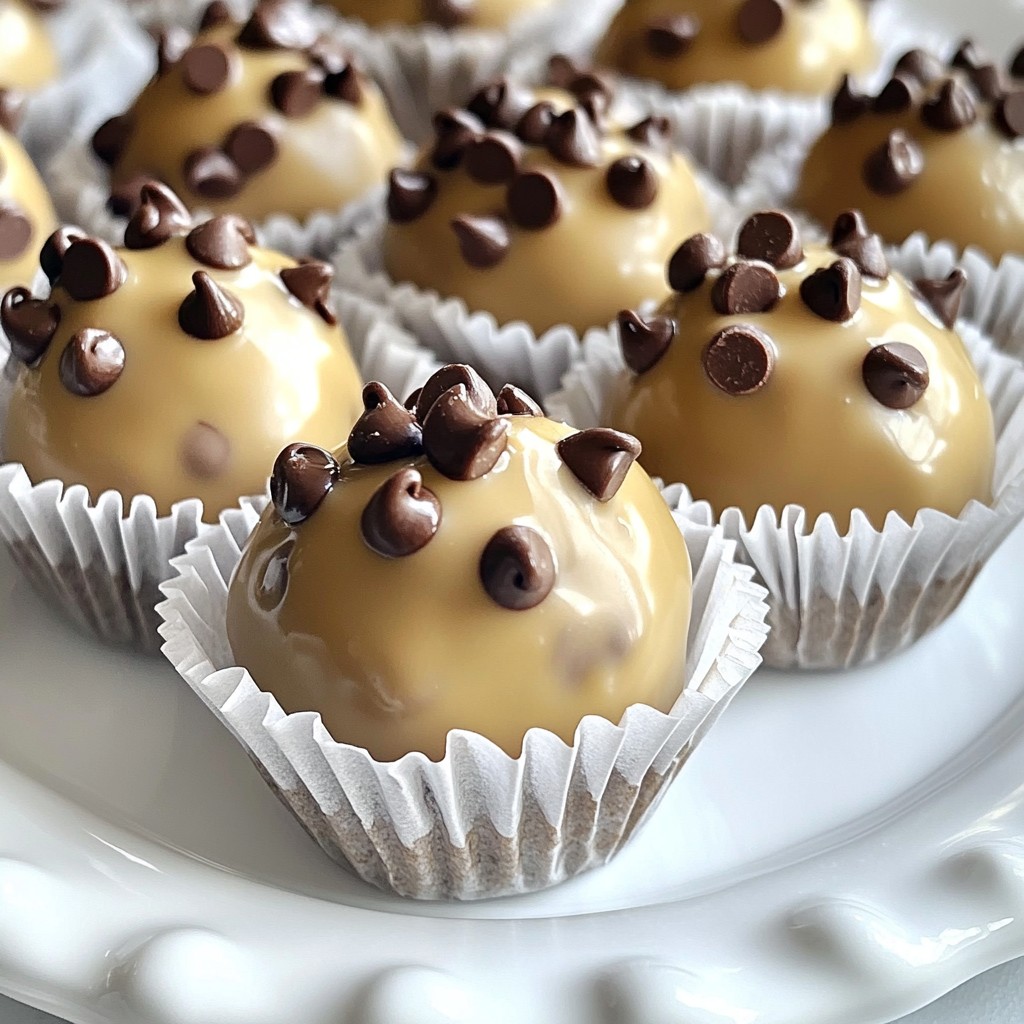 Chocolate Chip Cookie Dough Truffles Delightful Treat