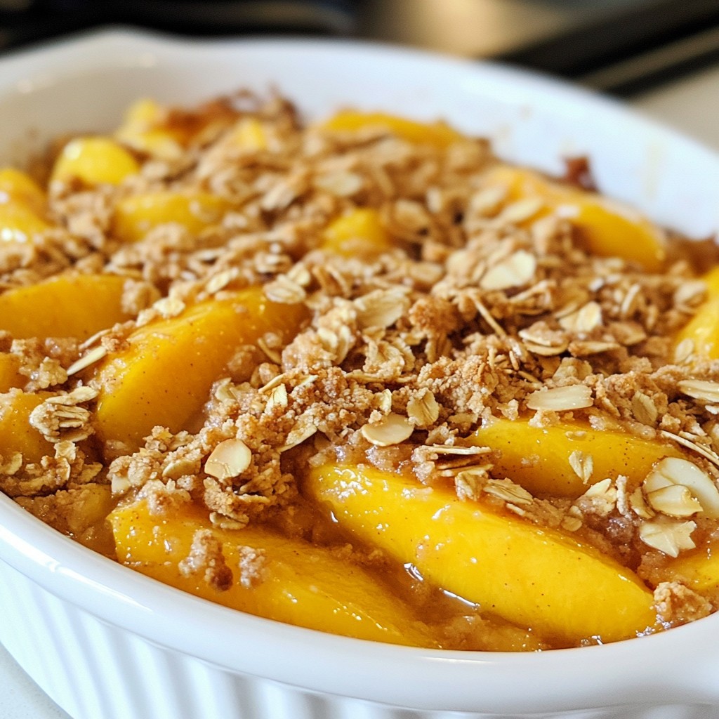 Ginger Peach Crisp Delightful and Easy Dessert Recipe