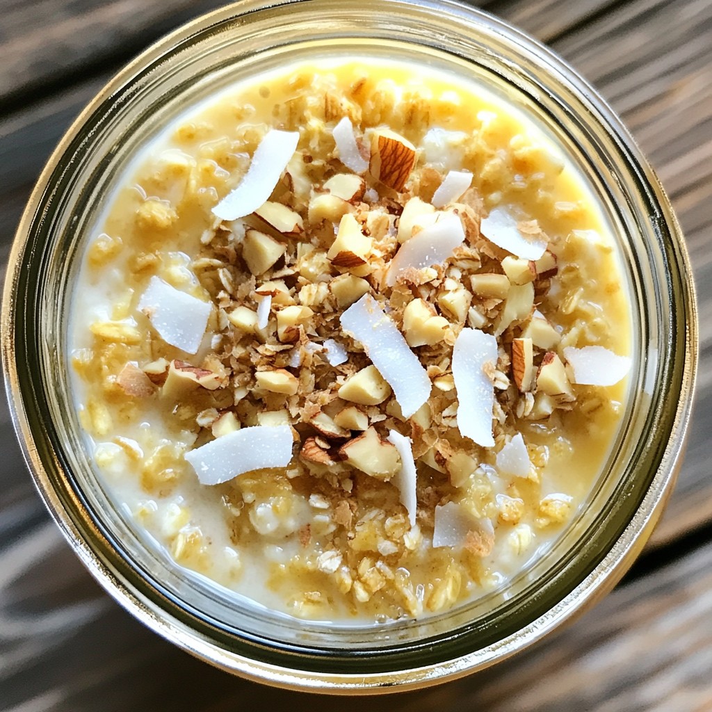 Carrot Cake Overnight Oats Hearty and Filling Meal