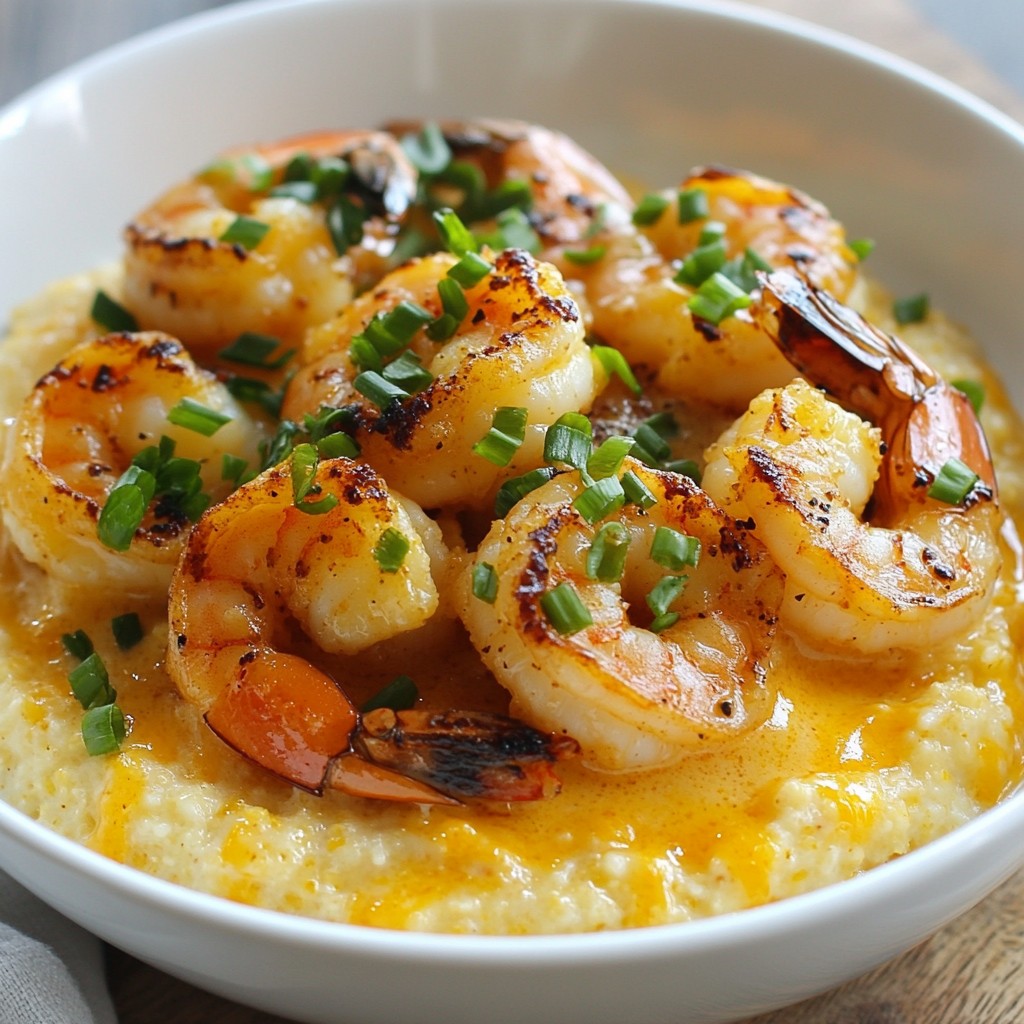Garlic Butter Shrimp & Grits Flavorful Comfort Meal