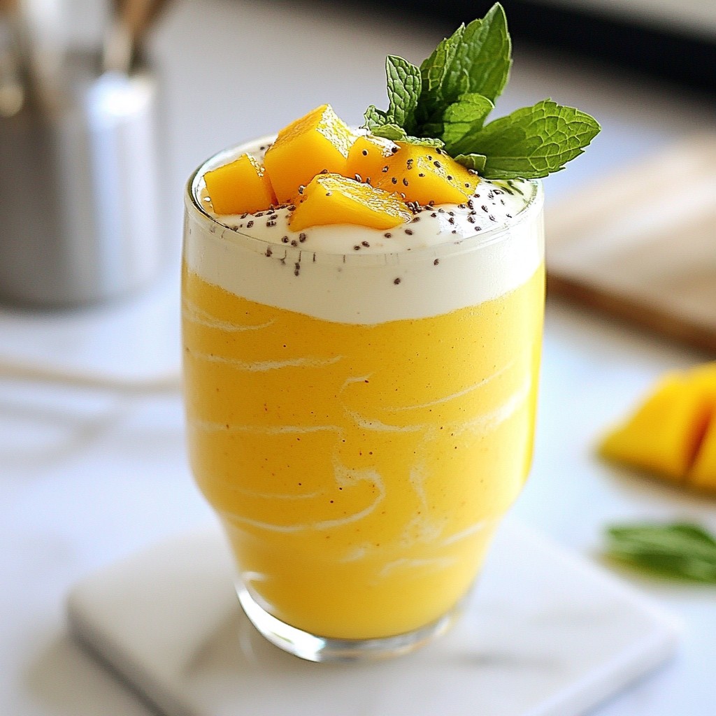 Mango Coconut Smoothie Fresh and Flavorful Recipe