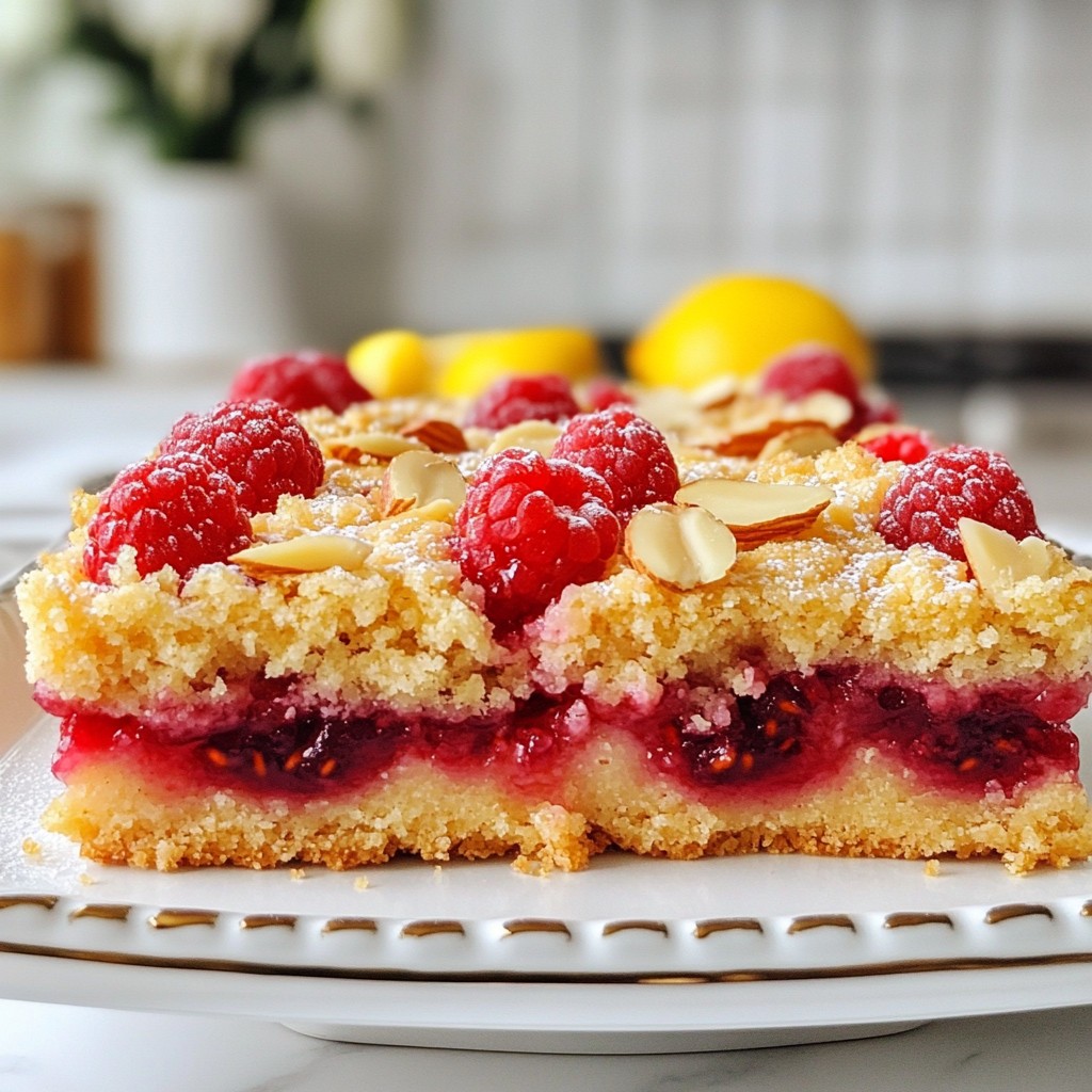 Raspberry Almond Shortbread Bars Simple and Sweet Treat