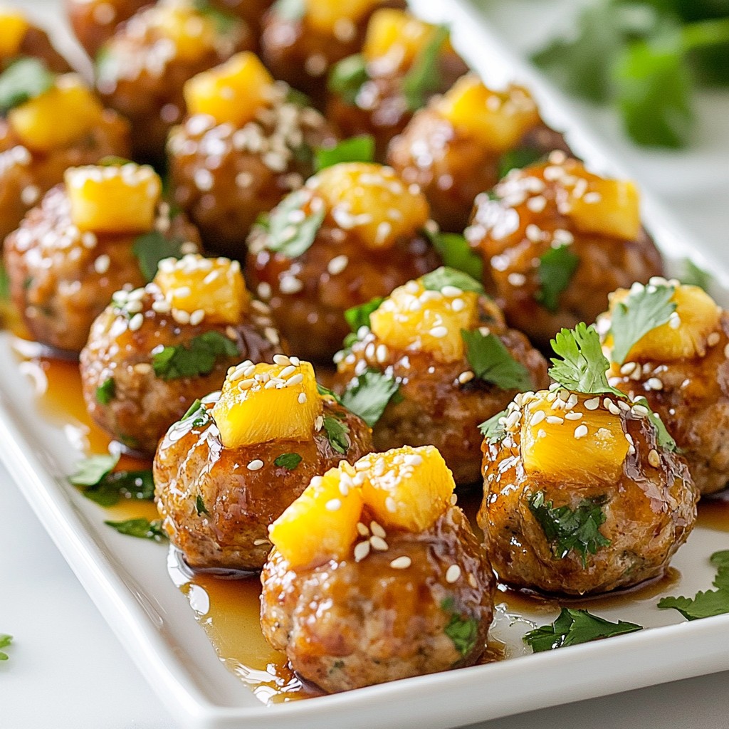 Pineapple Teriyaki Meatballs Tasty and Easy Recipe