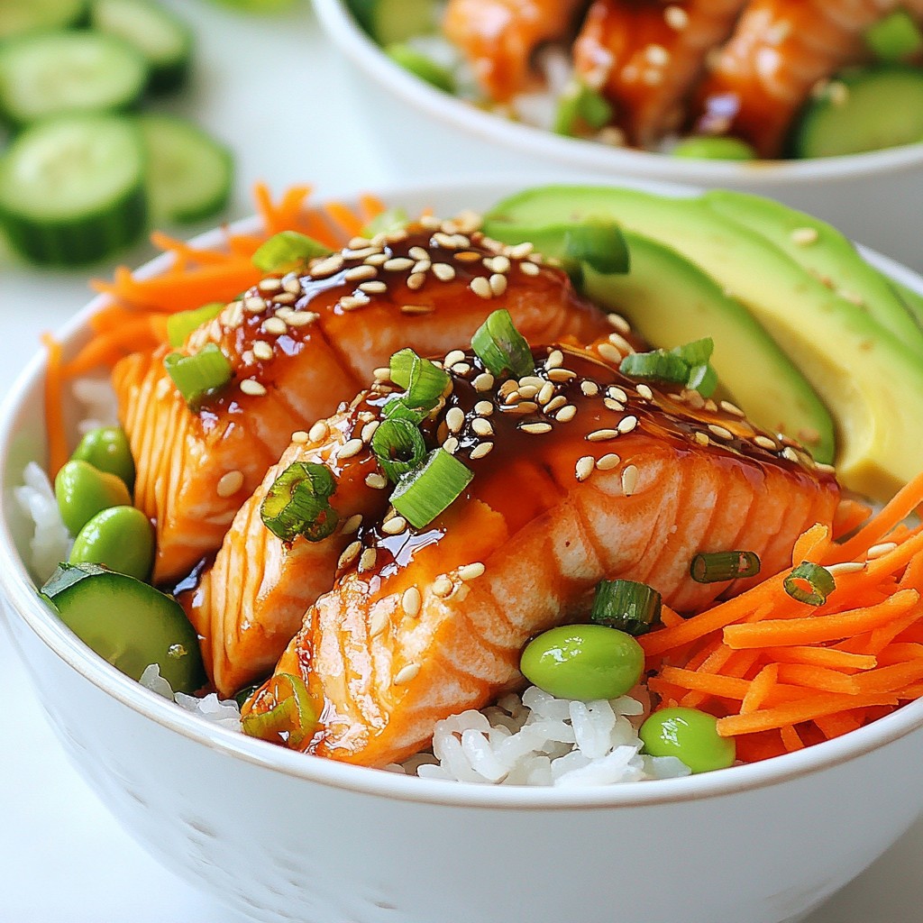 Teriyaki Salmon Sushi Bowls Flavorful and Easy Recipe