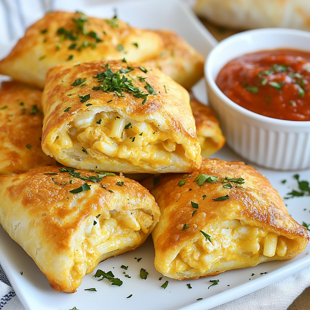 Creamy Picky Eater Chicken Alfredo Pockets Delight