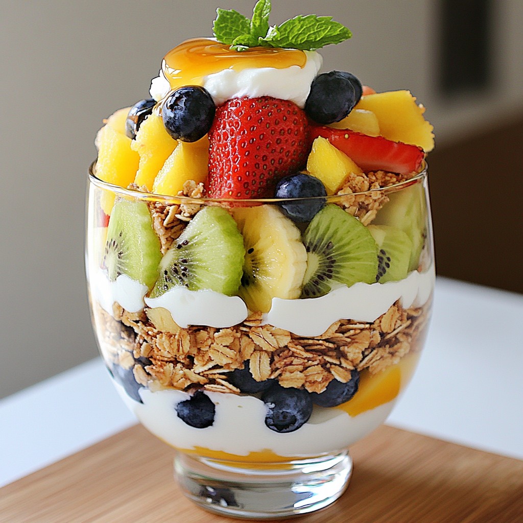 Sweet Kids-Friendly Fruit and Yogurt Parfait Delight