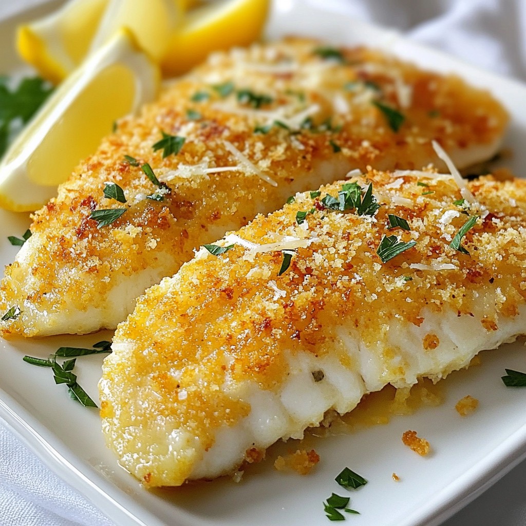 Baked Parmesan Crusted Tilapia Perfectly Tasty Dish