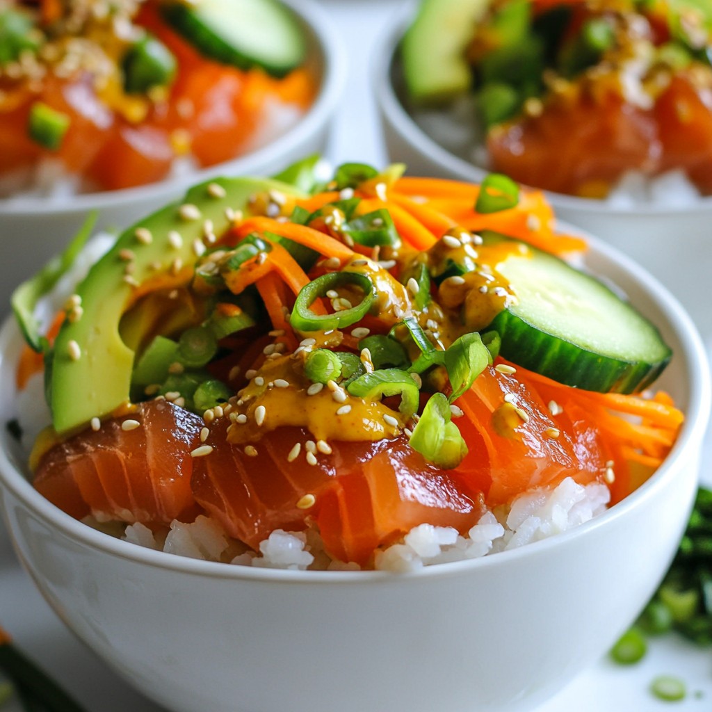 Spicy Tuna Sushi Bowls Fresh and Flavorful Delight