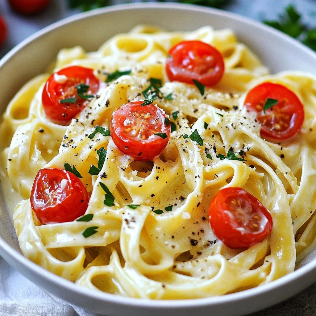 Creamy Family Meal Garlic Parmesan Pasta Delight