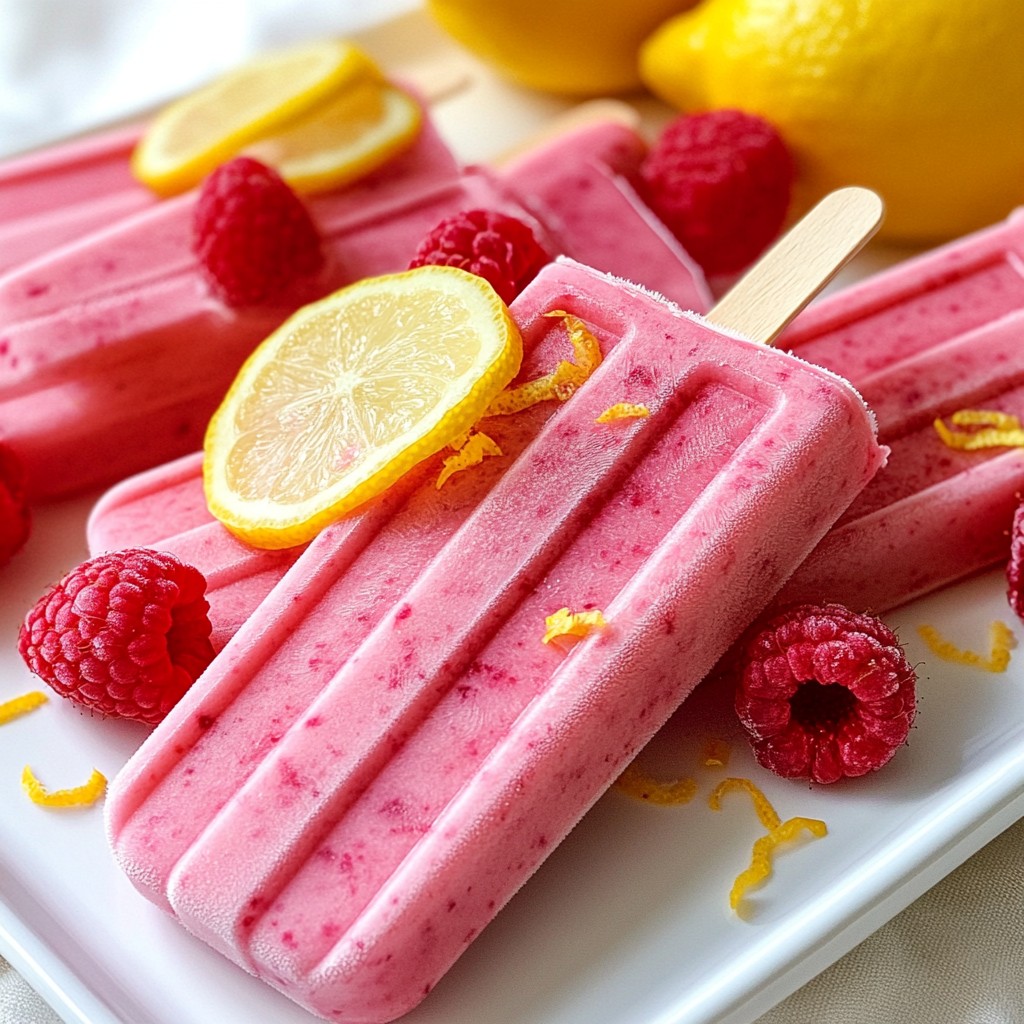 Raspberry Lemonade Popsicles Refreshing Summer Treat