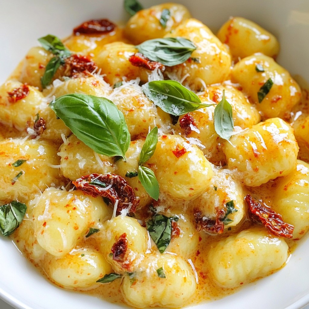 Creamy Sun-Dried Tomato Gnocchi Flavorful Dinner Option