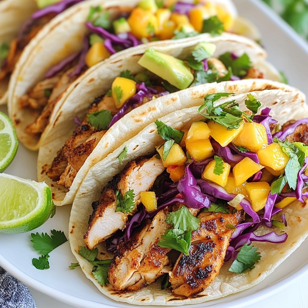 Caribbean Jerk Chicken Tacos Savory and Simple Delight