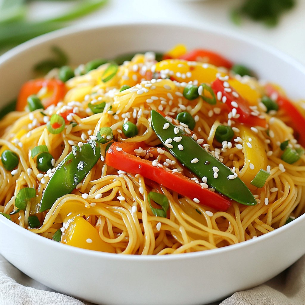 Savory Sweet Chili Garlic Noodles Quick and Easy Recipe