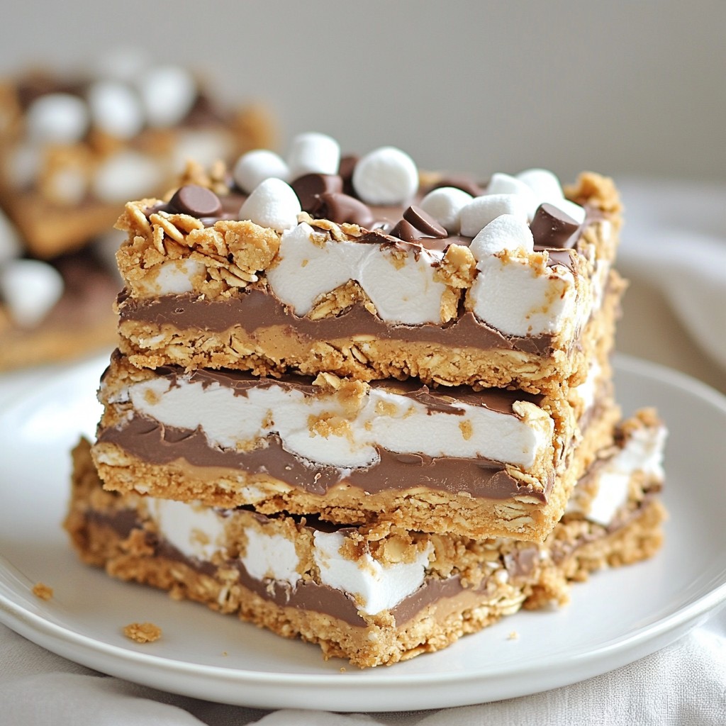 Irresistible Peanut Butter S’mores Bars Easy Recipe