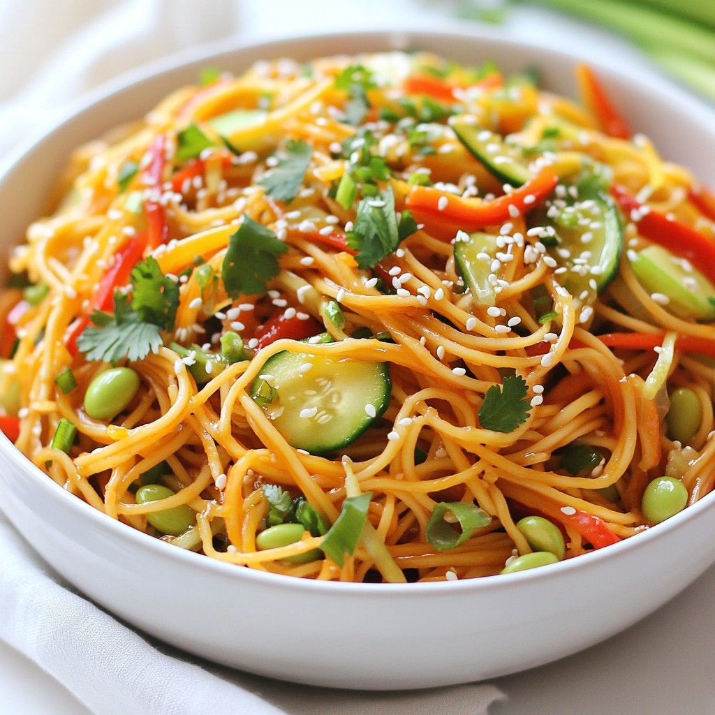 Spicy Sesame Noodle Salad Flavorful and Refreshing Dish
